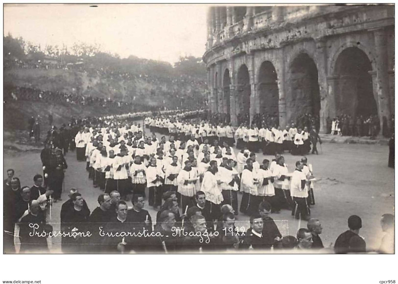 Vatican. N°47289 . Processione Eucaristica Maggio 1922. Carte Photo - Vaticano