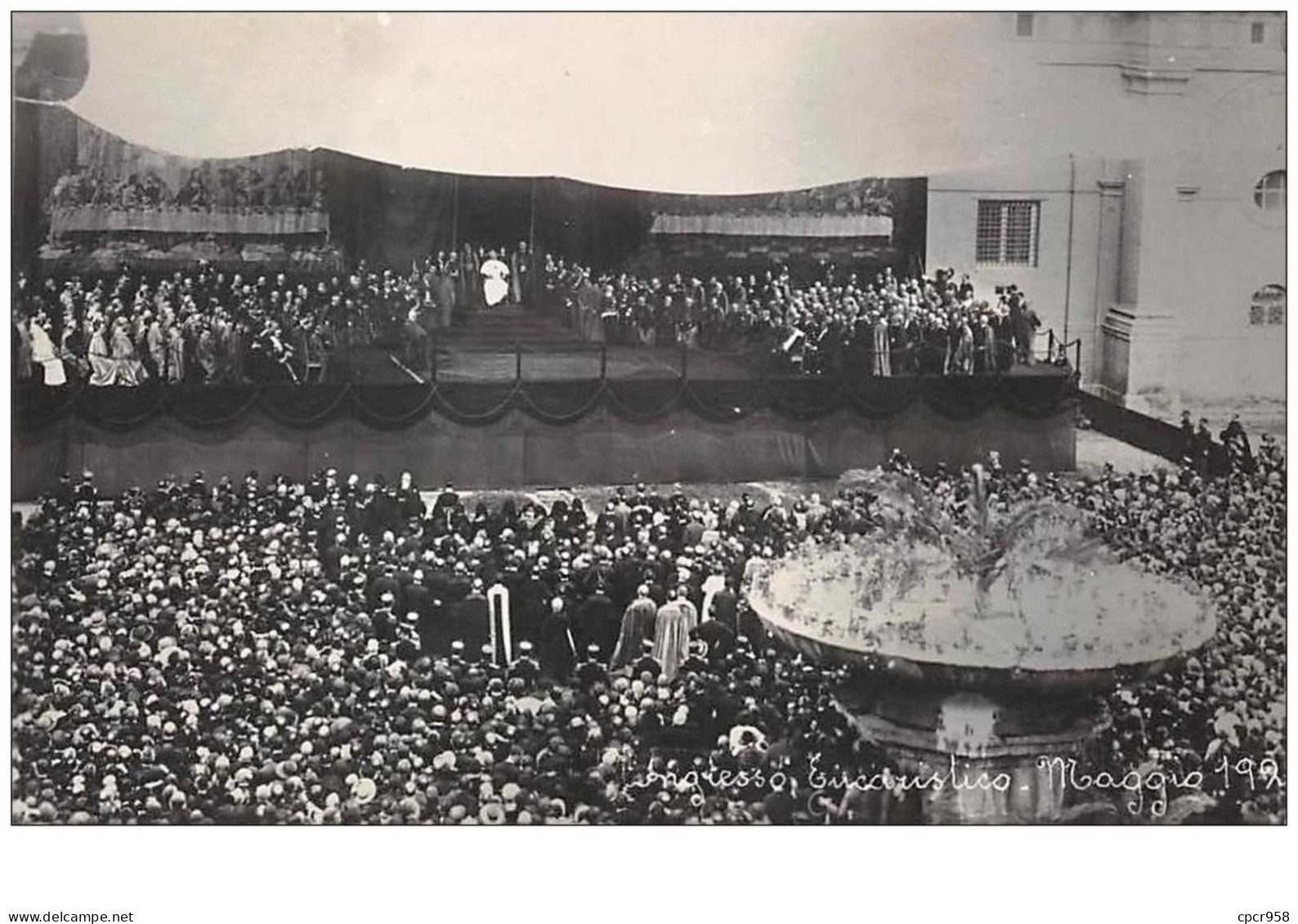 Vatican. N°47291 . Processione Eucaristica Maggio 1922. Carte Photo - Vatikanstadt