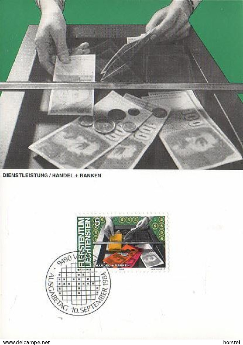 Liechtenstein - 849 Mensch Und Arbeit - Handel Und Banken - Banknoten - Maximumkarten (MC)