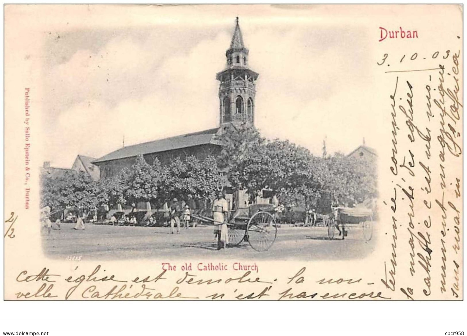 Oceanie . N°45222 . Australie . Melbourne . Durban . The Old Catholic Chruch.en L Etat - Melbourne