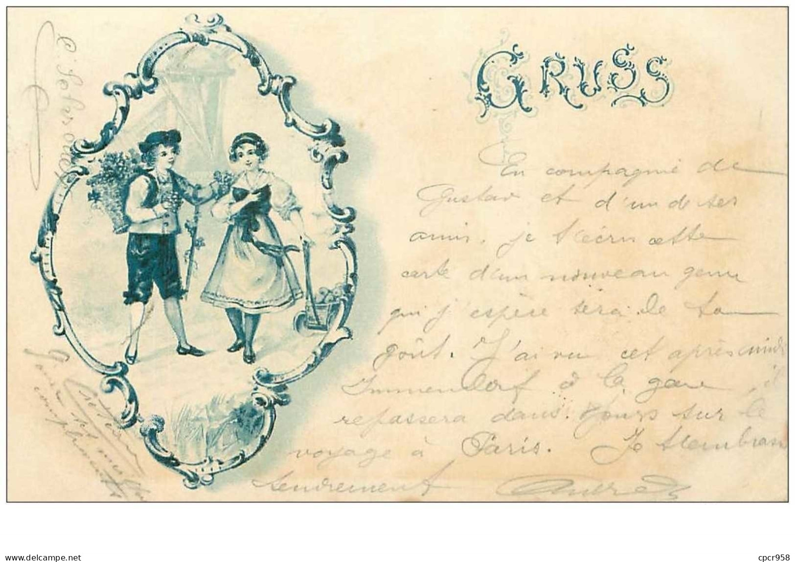 Illustrateur. N°42771 . Gruss.1898 - Before 1900