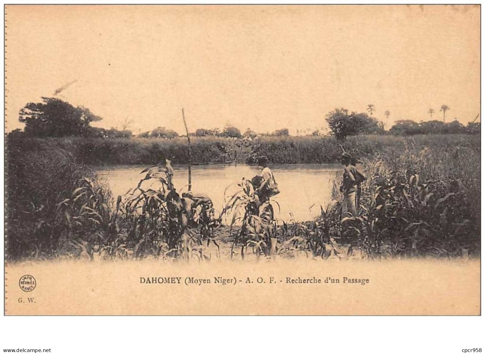Dahomey. N°47706 . Recherche D Un Passage - Dahomey
