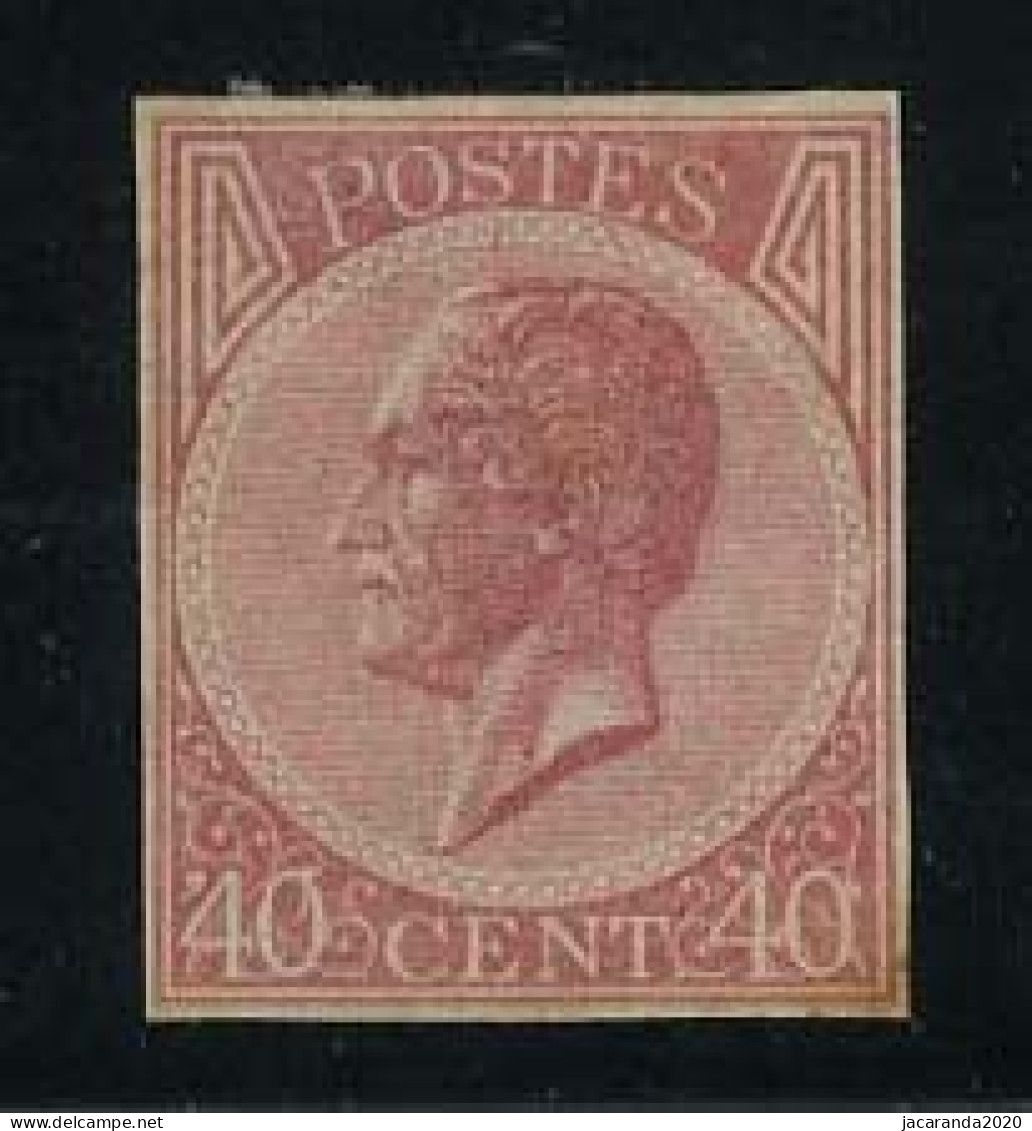 België 20 * - 40c Bleekroze - Koning Leopold I - Ongetand - Zonder Specimen - 1865-1866 Profil Gauche