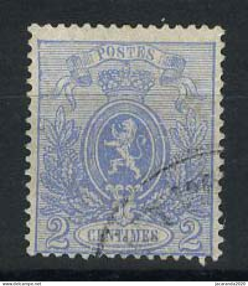 België 24A - 2c Hemelsblauw - Kleine Leeuw - Petit Lion - Getand - Dentelé - 1866-1867 Kleine Leeuw
