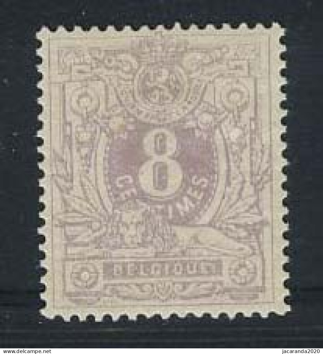 België 29a - 8c Lila - Liggende Leeuw - Lion Couché - Perfecte Centrage En Tanding - Centrage Et Dentelure Parfait - SUP - 1869-1888 Lion Couché (Liegender Löwe)