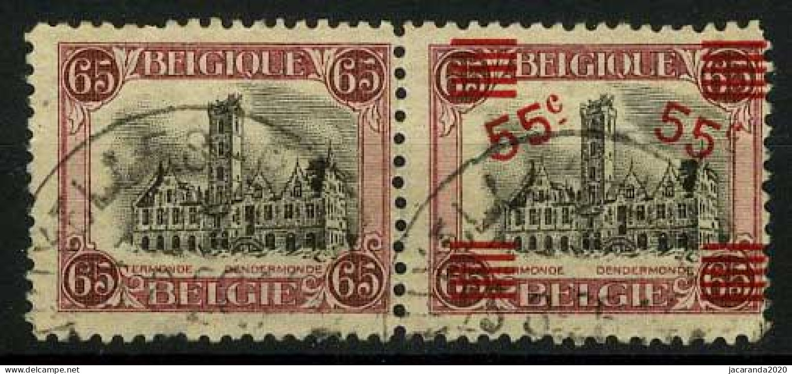 België 188A - Dendermonde Samenhangend Met Opdruk - Mooi Gestempeld - Belle Oblitération - Used Stamps