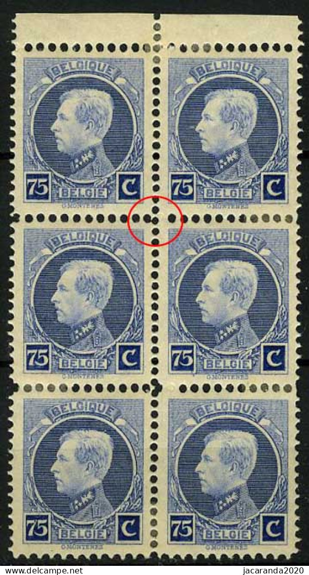 België 213-Cu * - Montenez - Links Zeer Smalle Hoektand - Rechtse Zegel Zeer Brede Hoektand - Grosse Dent à Droite - 1901-1930