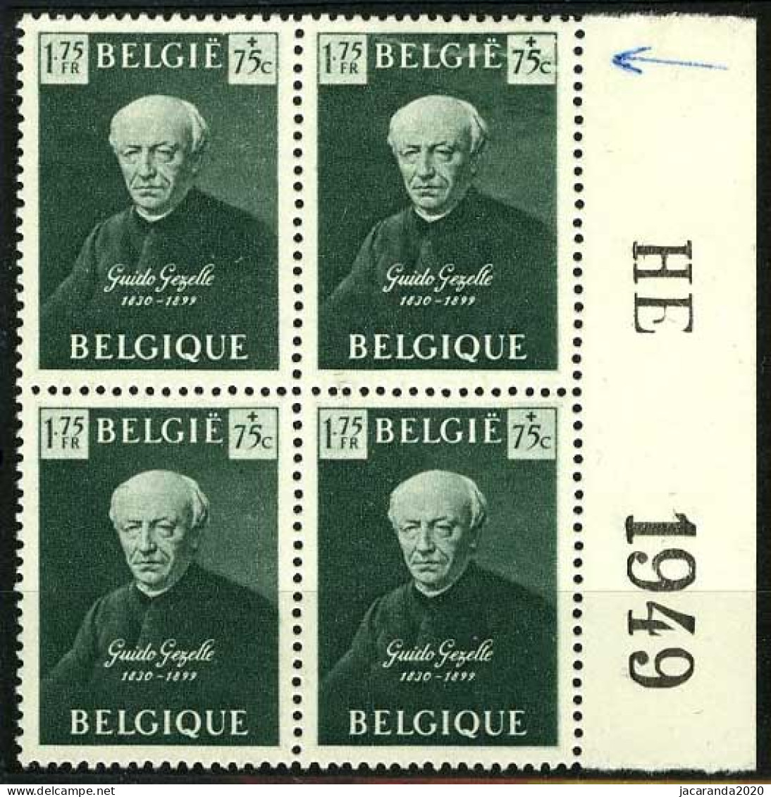 België 813-V1 * - Guido Gezelle - Bliksem - Foudre - Andere & Zonder Classificatie