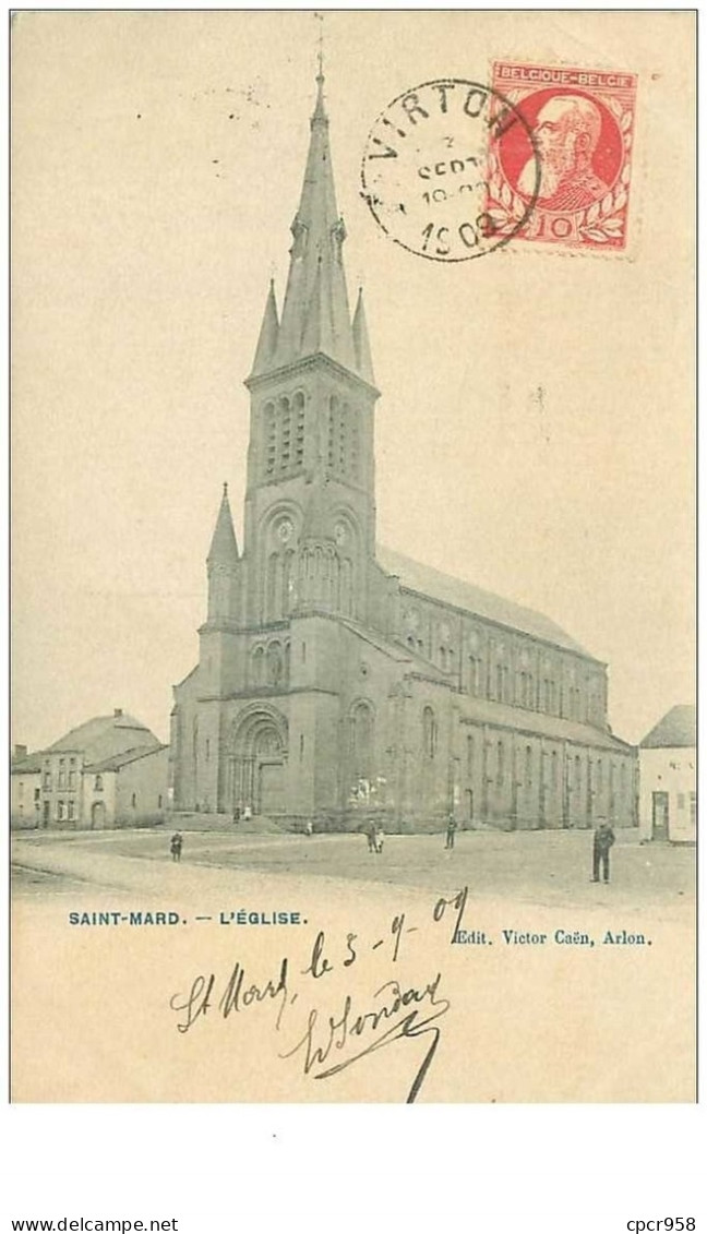 Belgique . N°37116 .saint Mard.interieur De La Vieille Eglise Romaine - Virton