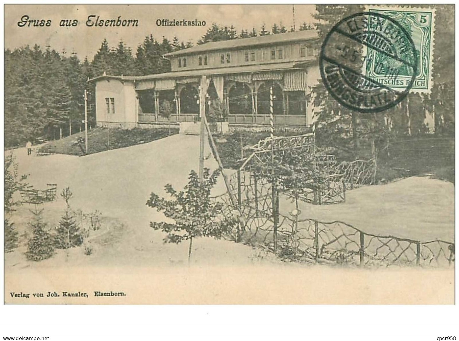 Belgique. N°35695.gruss Aus Elsenborn.offizierkasiao - Elsenborn (camp)