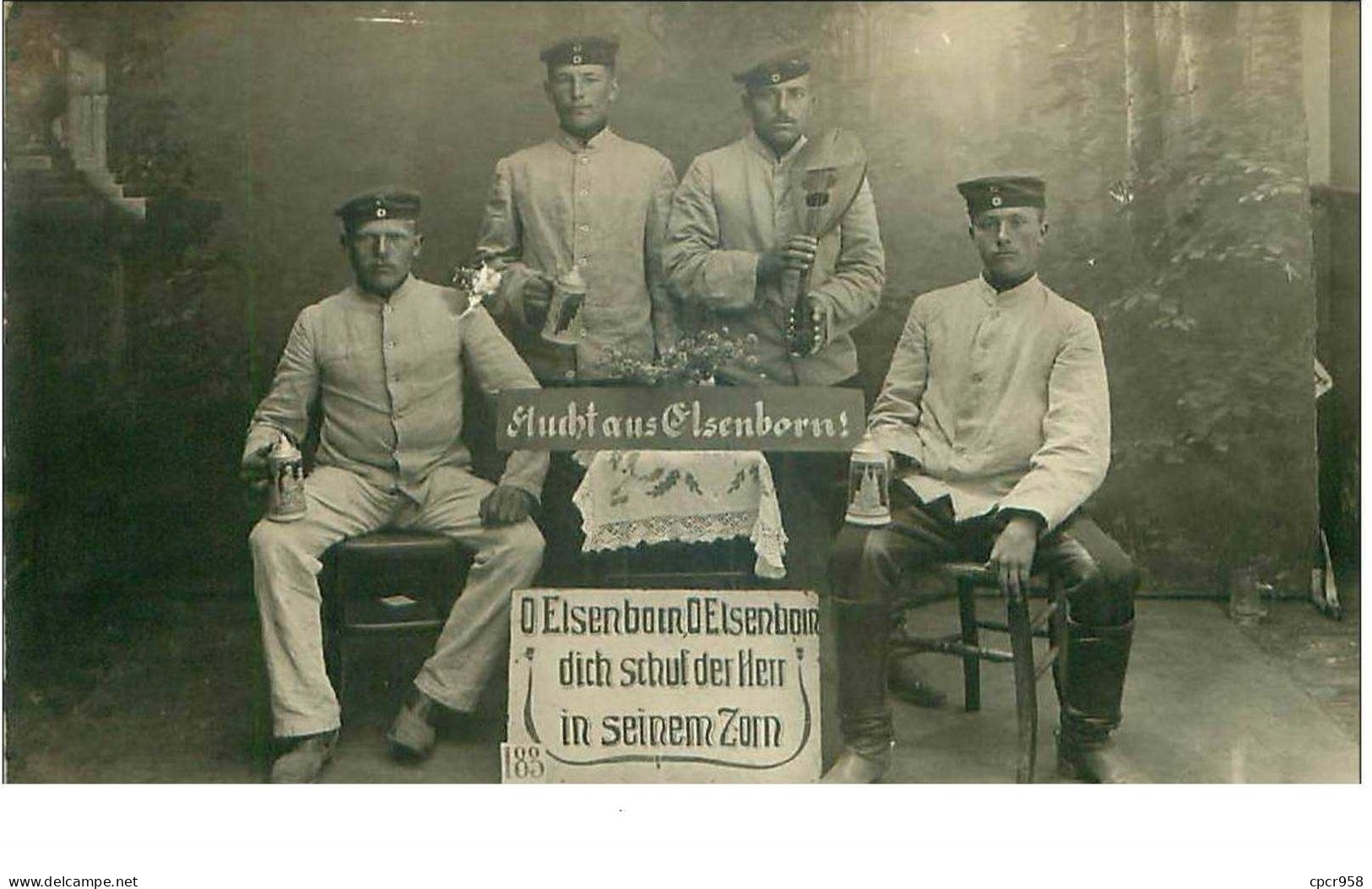 Belgique. N°35114.mucht Aus Elsenborn.carte Photo.militaire Prisonnier Allemand - Elsenborn (camp)