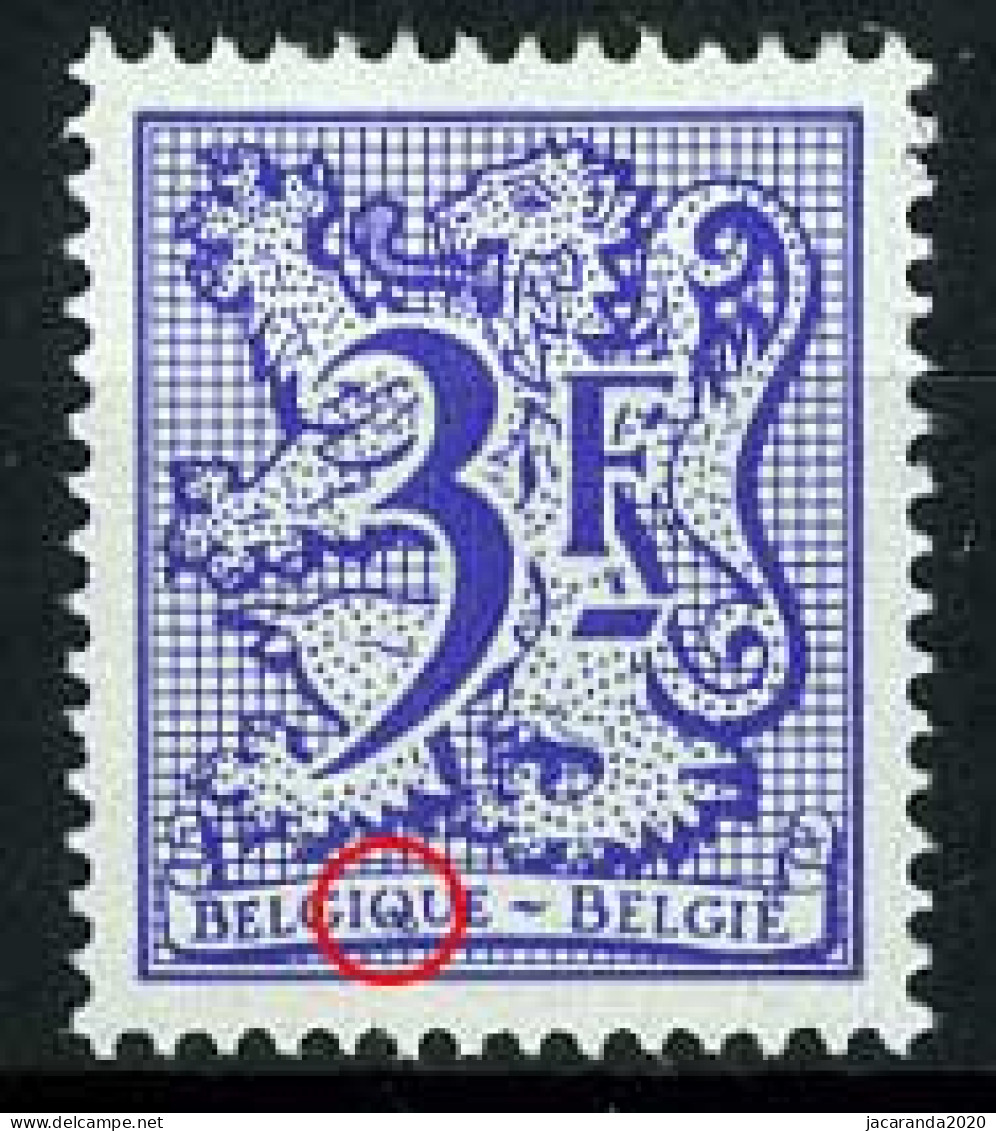 België 1904P7-Cu - Heraldieke Leeuw - 3F Violet - Gebroken Q - Q Brisé - Andere & Zonder Classificatie