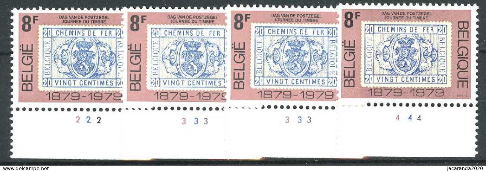 België 1929 - Dag Van De Postzegel - Plnrs 2-3-3-4 - 1971-1980