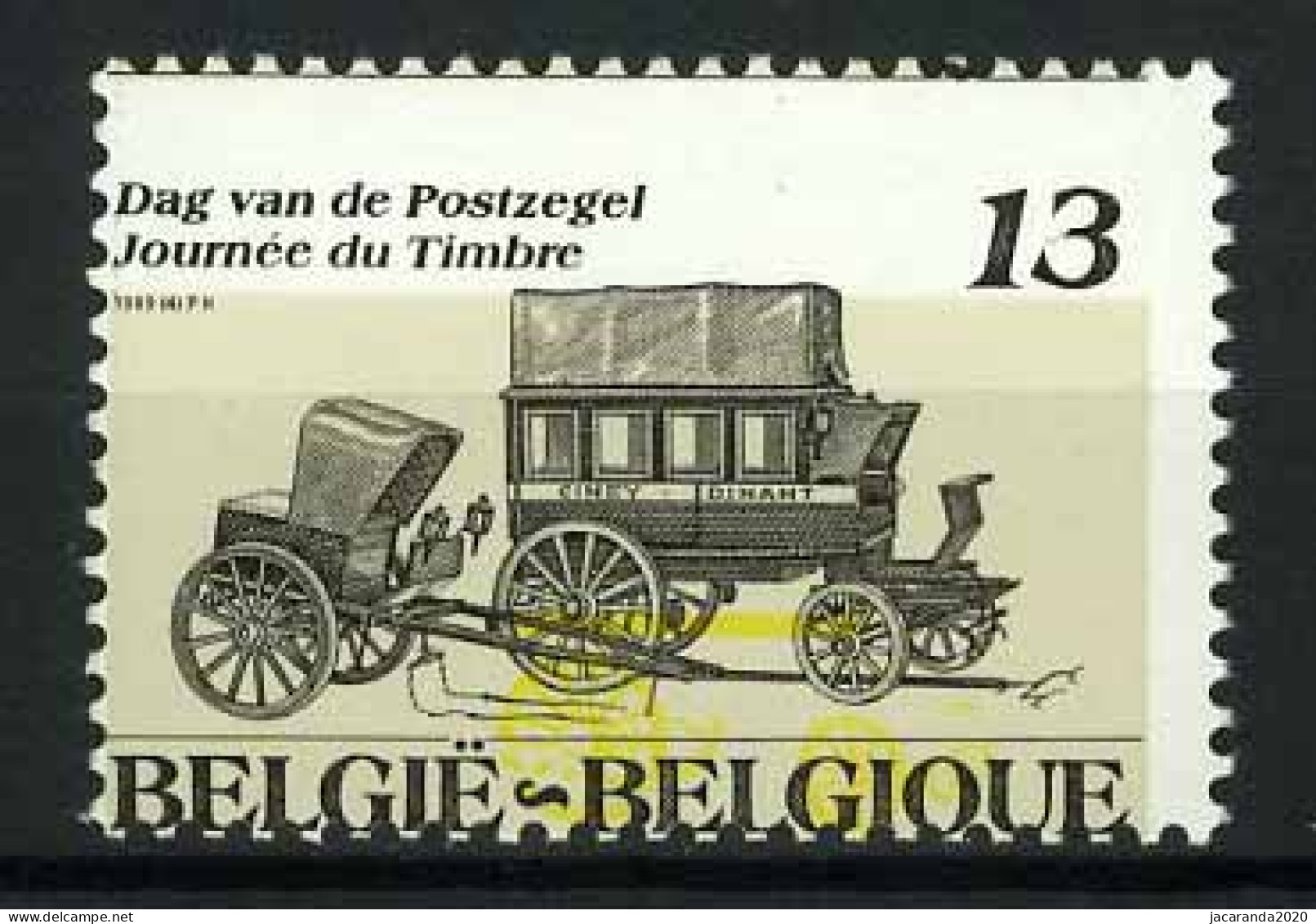 België 2322-Cu ** - Dag V. De Postzegel - Journée Du Timbre - Verschoven Achtergrondkleur - Avec énorme Décalage - Otros & Sin Clasificación