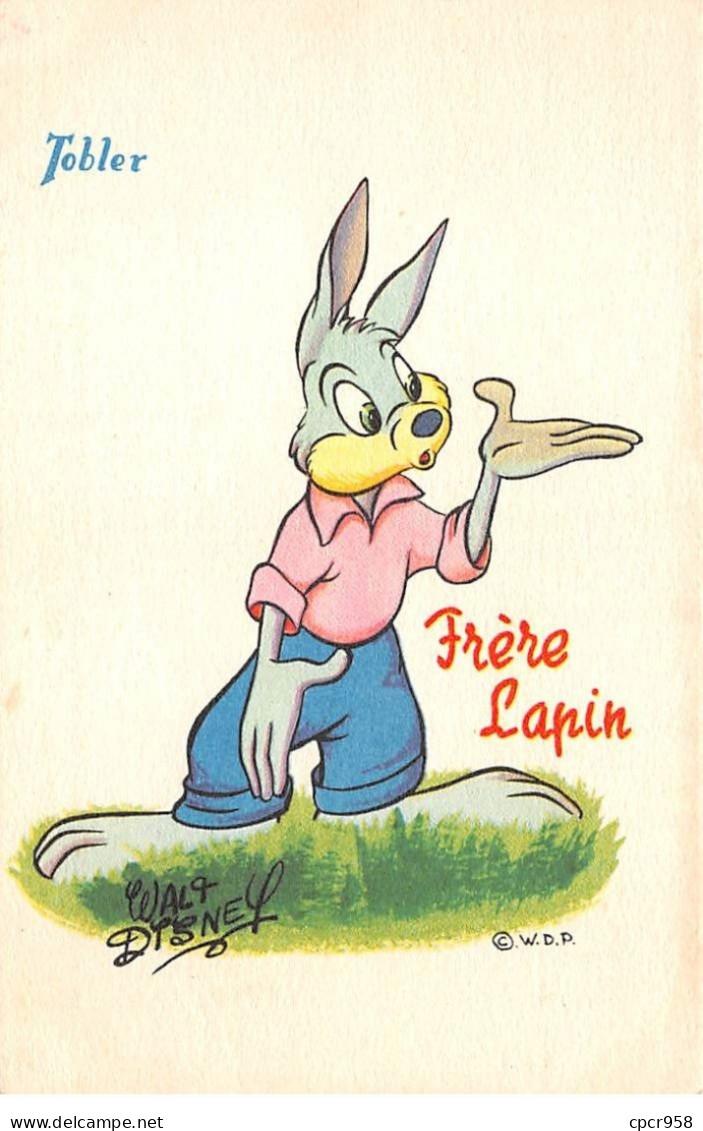 Walt Disney - N°70649 - Frère Lapin - Chocolats Tobler - Carte Publicitaire - Disneyland