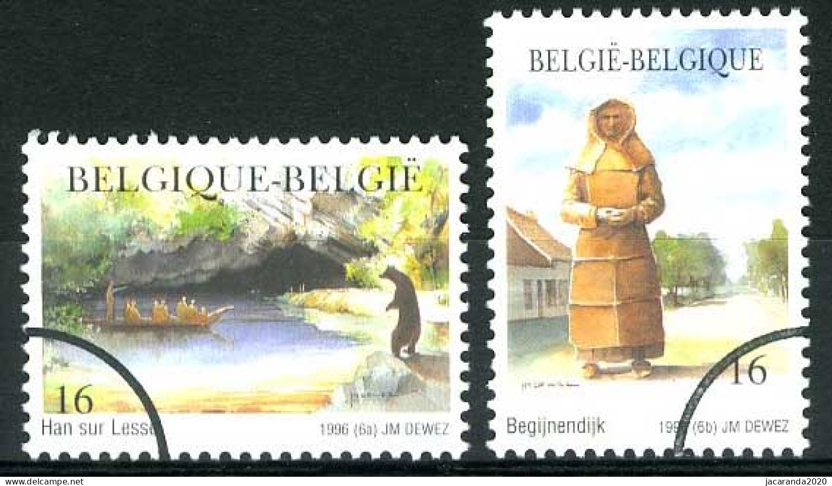 België 2640/41 SPEC - Toerisme - Grotten Van Han-sur-Lesse - Begijnendijk - PERSSTEMPEL - Specimen - PRESSE - Andere & Zonder Classificatie
