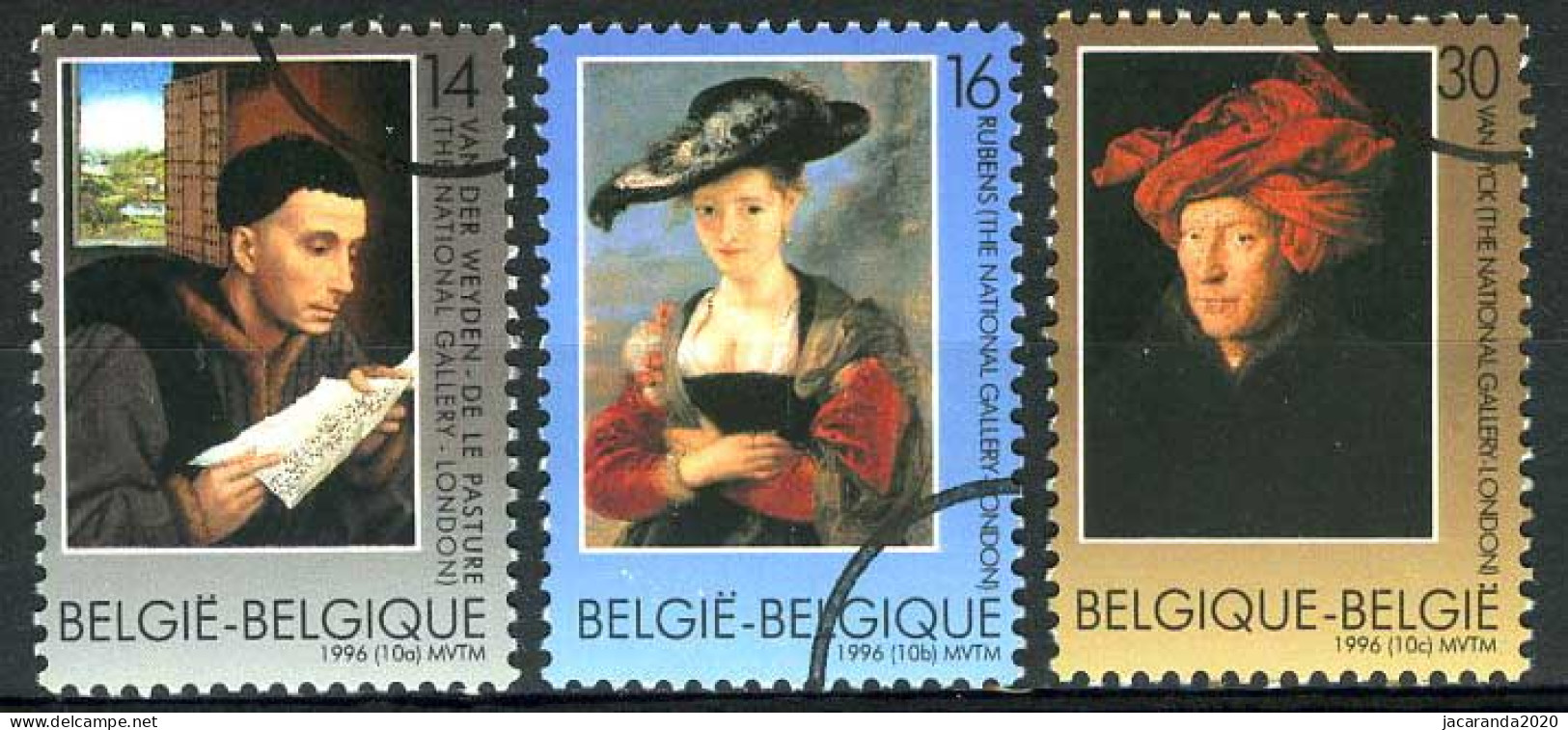 België 2655/57 SPEC - Kunst - Art - Van Der Weyden - Rubens - Van Eyck - PERSSTEMPEL - Specimen - PRESSE - Andere & Zonder Classificatie