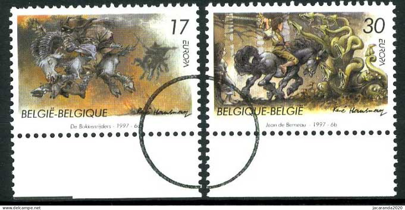 België 2693/94 SPEC - Europa 1997 - PERSSTEMPEL - Specimen - Perszegels - PRESSE - Andere & Zonder Classificatie