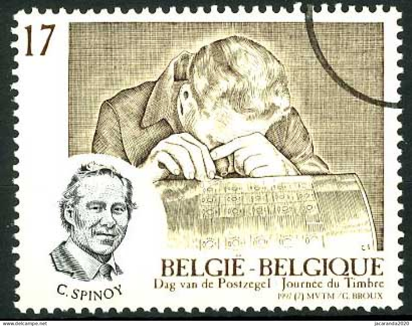 België 2696 SPEC - Dag Van De Postzegel - Costant Spinoy - PERSSTEMPEL - Specimen - Perszegels - PRESSE - Andere & Zonder Classificatie