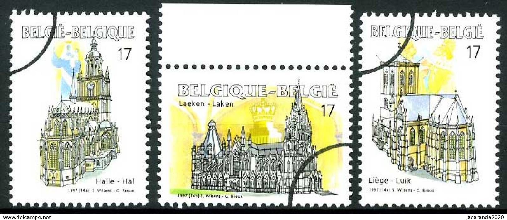 België 2711/13 SPEC - Toerisme - Halle - Laken - Liège - PERSSTEMPEL - Specimen - Perszegels - PRESSE - Other & Unclassified