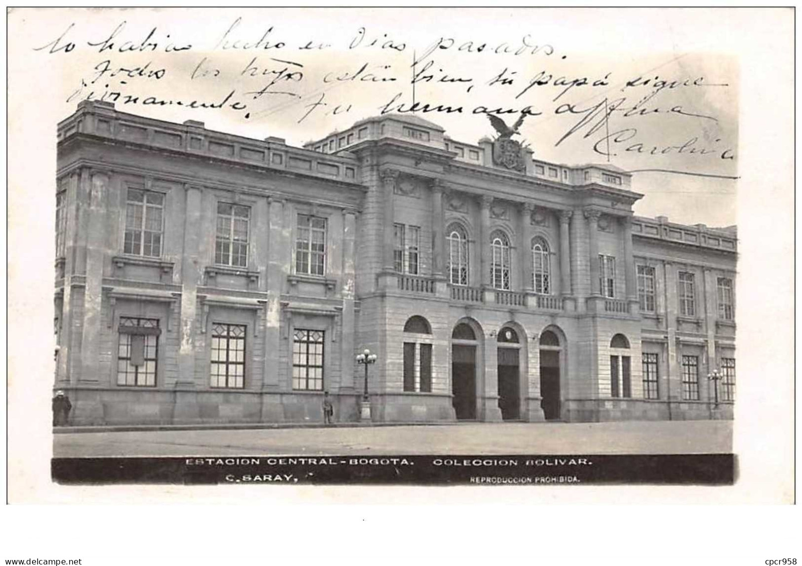 Amerique . N°49677 . Colombie . Carte Photo . Bogota Estacion Central - Colombia