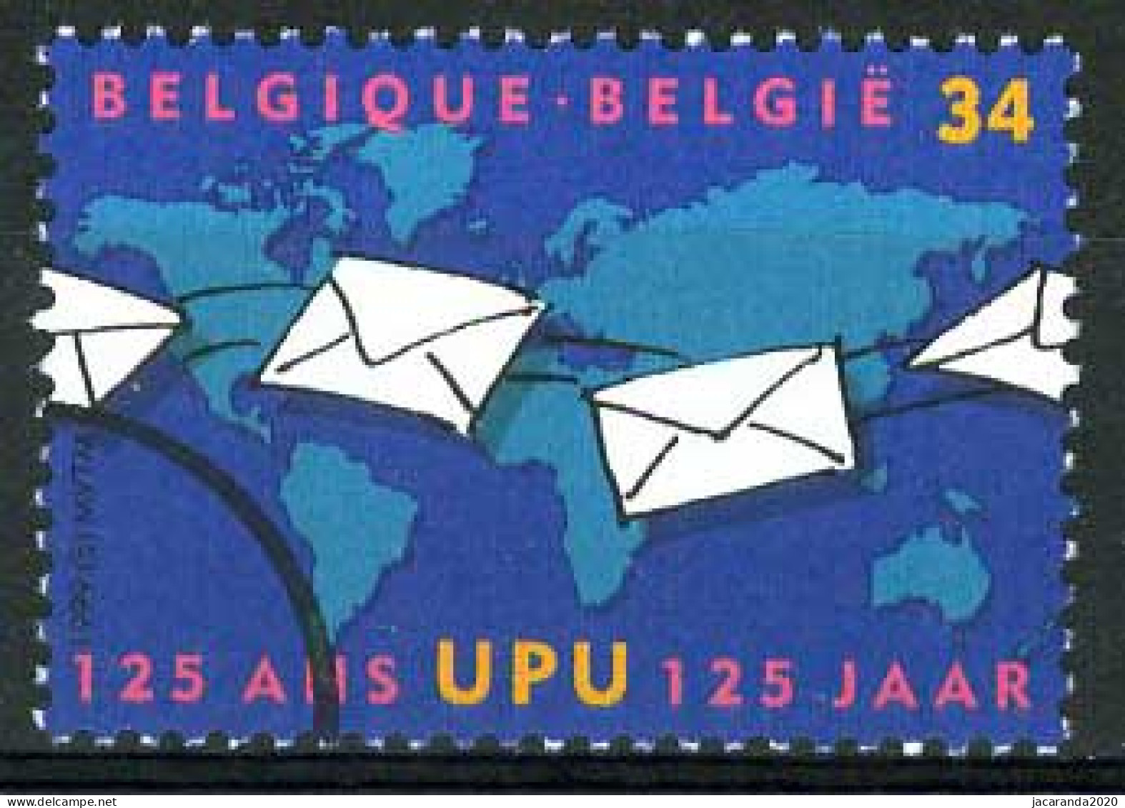 België 2814 SPEC - 125 Jaar Wereldpostverenging - UPU - PERSSTEMPEL - Specimen - Perszegels - PRESSE - Other & Unclassified