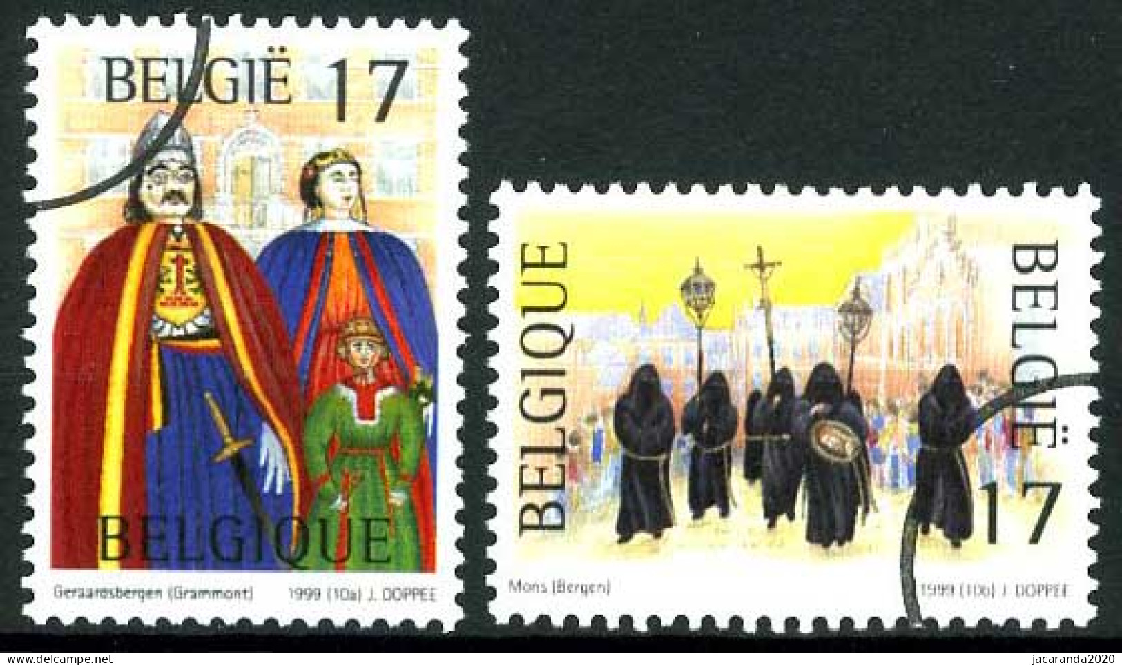 België 2823/24 SPEC - Toerisme - Folklore - PERSSTEMPEL - Specimen - Perszegels - PRESSE - Otros & Sin Clasificación