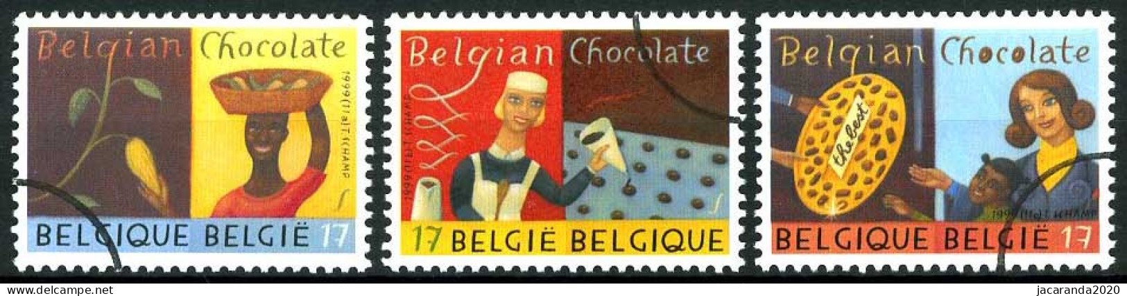 België 2825/27 SPEC - Belgische Chocolade - PERSSTEMPEL - Specimen - Perszegels - PRESSE - Sonstige & Ohne Zuordnung