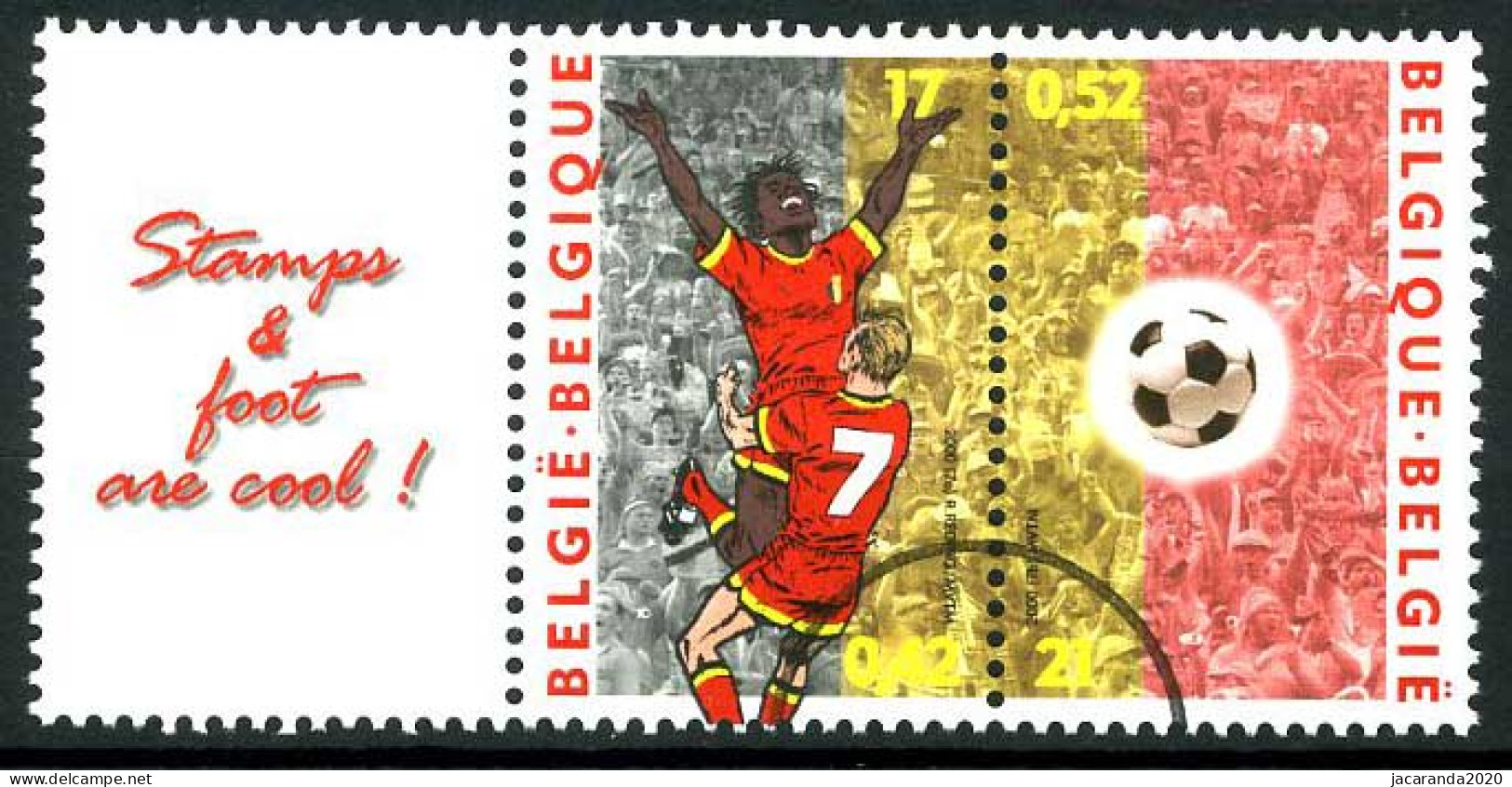 België 2892C SPEC - Eur. Kampioenschap Voetbal - Gem. Uitg. Met Nederland - PERSSTEMPEL - Specimen - Perszegels - PRESSE - Other & Unclassified