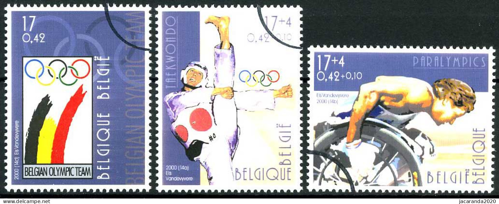 België 2908/10 SPEC - Paralympics -Taekwondo - Sydney 2000 - PERSSTEMPEL - Specimen - Perszegels - PRESSE - Zomer 2000: Sydney - Paralympics