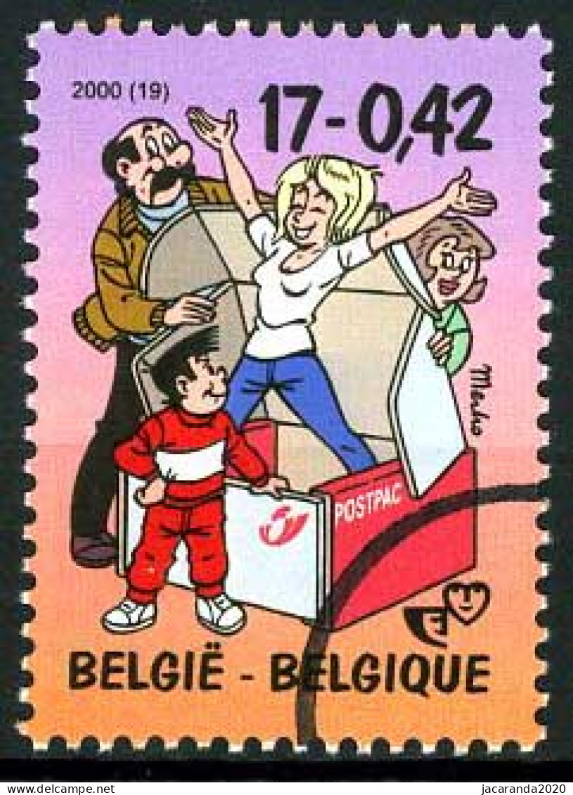 België 2934 SPEC - Jeugdfilatelie - Strips - Kiekeboe - Quivoilà - Merho - PERSSTEMPEL - Specimen - Perszegels - PRESSE - Other & Unclassified
