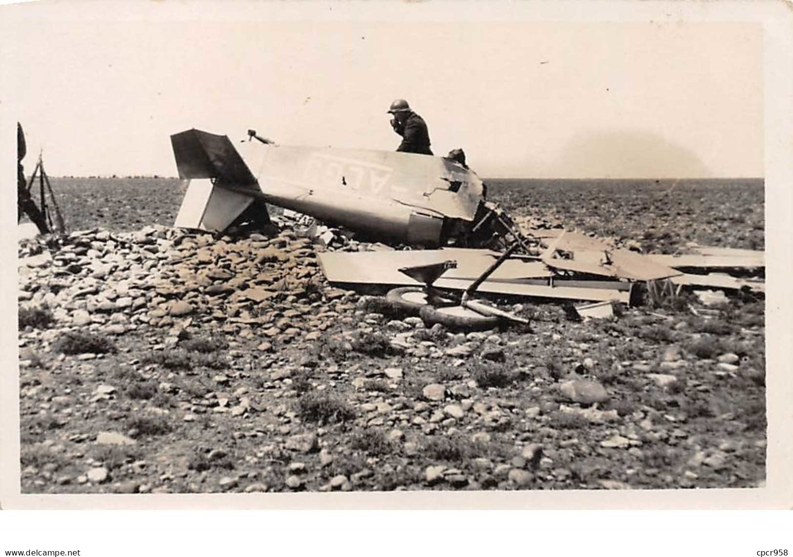 Aviation . N°52244 . Crash D Un Avion .carte Photo. - Incidenti