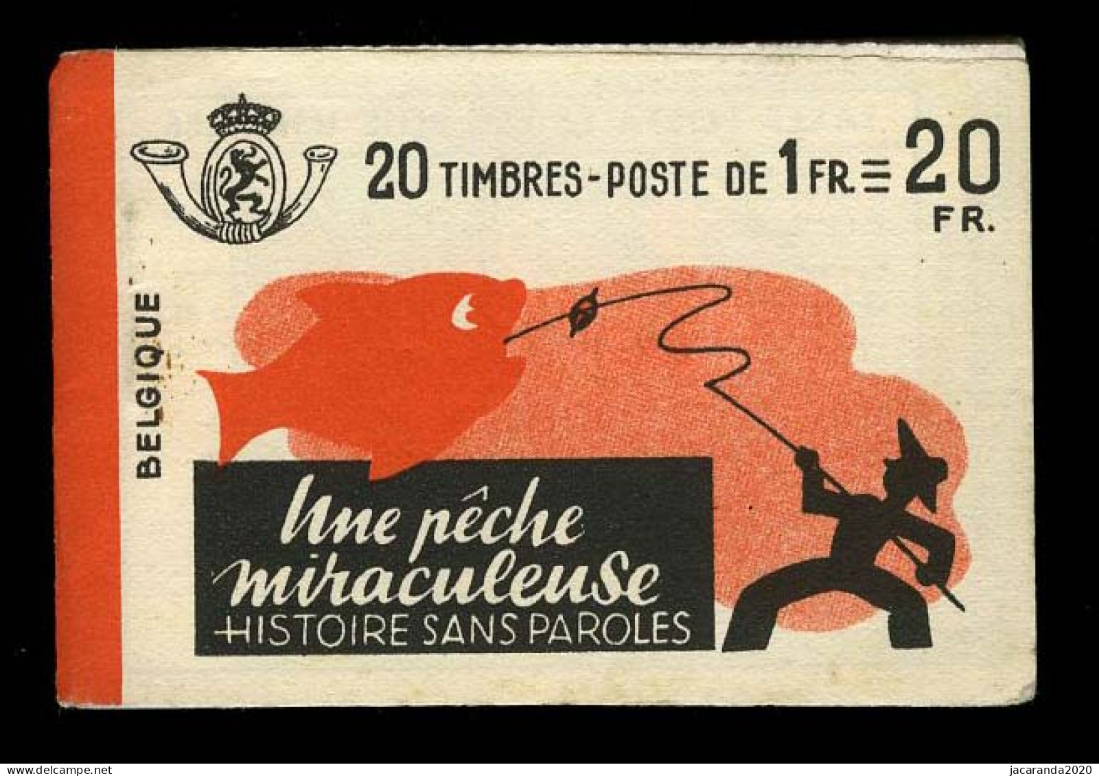 België A35a - Boekje "Une Pêche Miraculeuse" - "Krefft" - 1941 - Rode Rugband - 1907-1941 Oude [A]