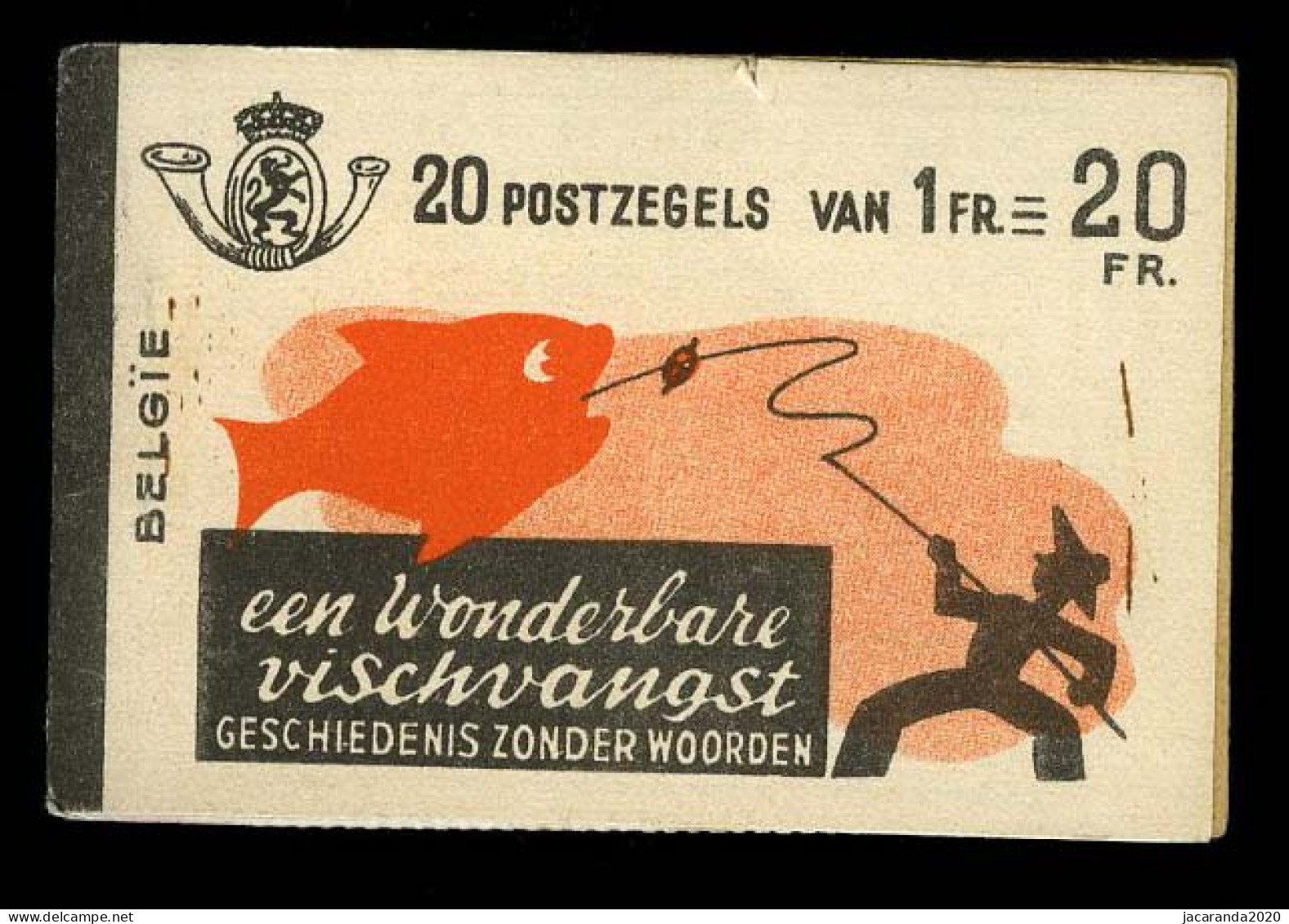 België A35b - Boekje "Een Wonderbare Vischvangst" - "Krefft" - 1941 - Zwarte Rugband - 1907-1941 Alte [A]