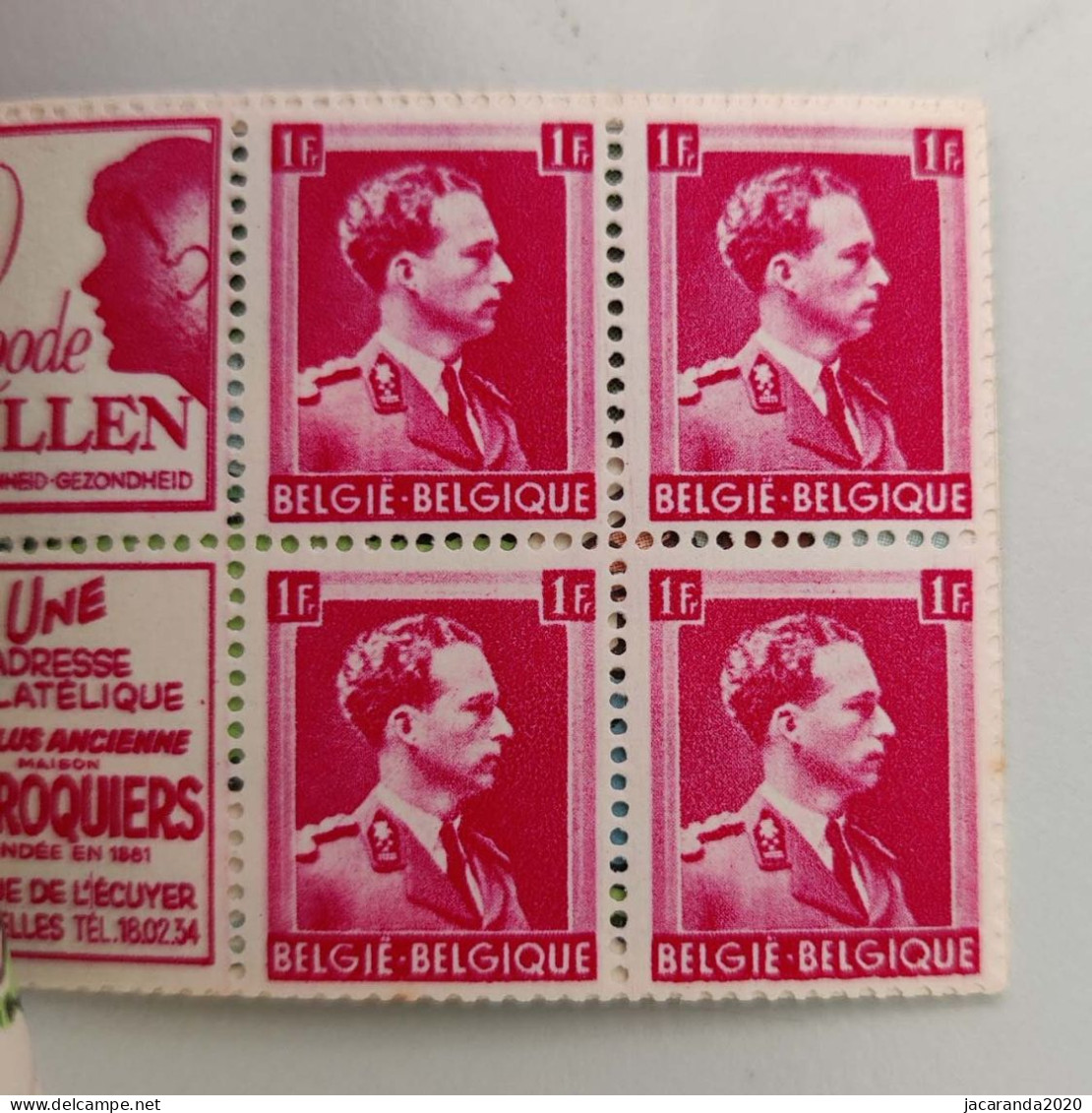 België A35b - Boekje "Een Wonderbare Vischvangst" - "Krefft" - 1941 - Zwarte Rugband - 1907-1941 Alte [A]