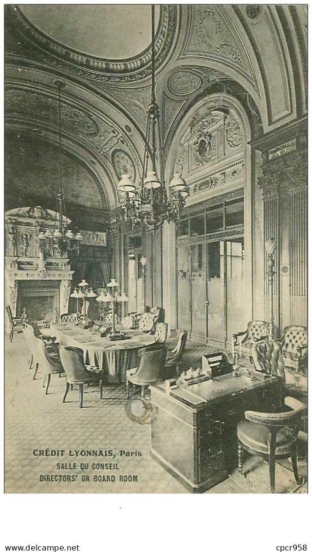 Banque. .n°33039 . Credit Lyonnais Paris. Salle Du Conseil - Banks