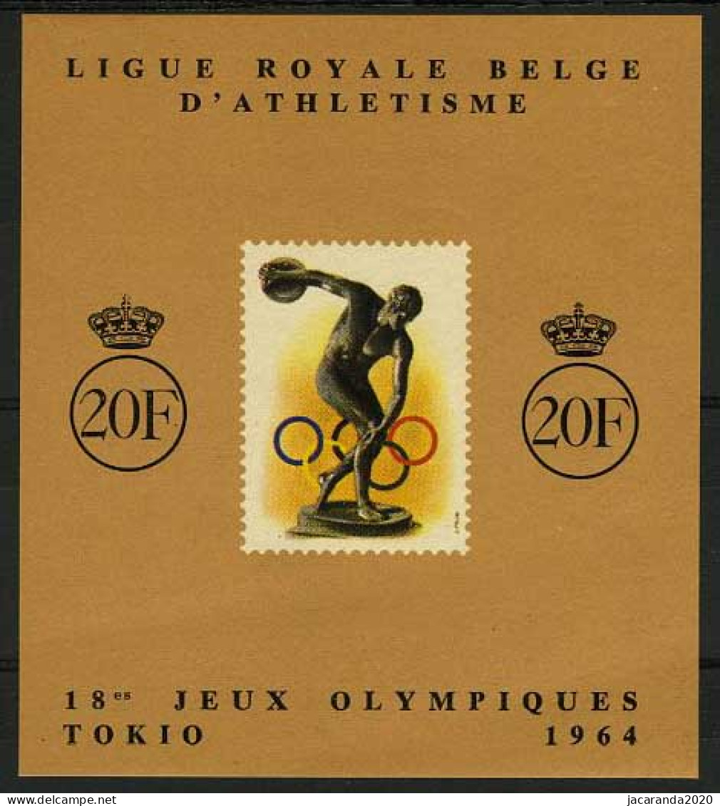België E90 - Olympische Spelen - Tokio 1964 - Jeux Olympiques De Tokyo 1964 - FR - Erinnophilie - Reklamemarken [E]