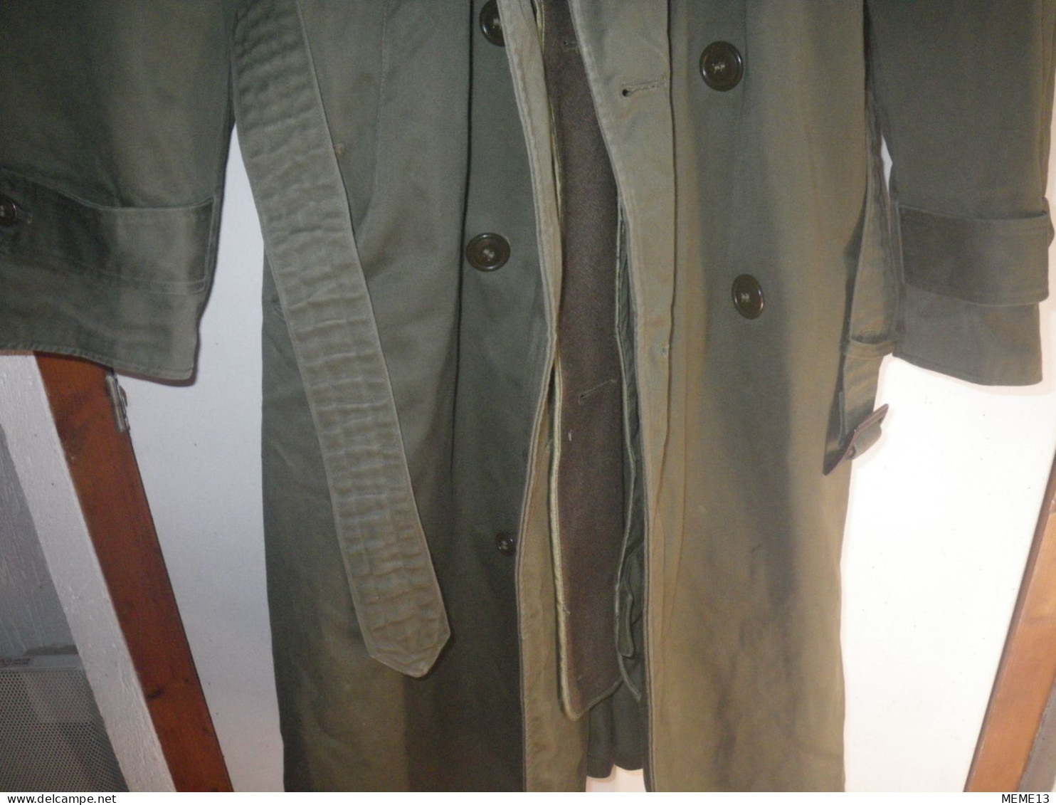 Manteau Overcoat Cotton OD7 Avec Sa Doublure US Année 50 époque Corée - Uniforms