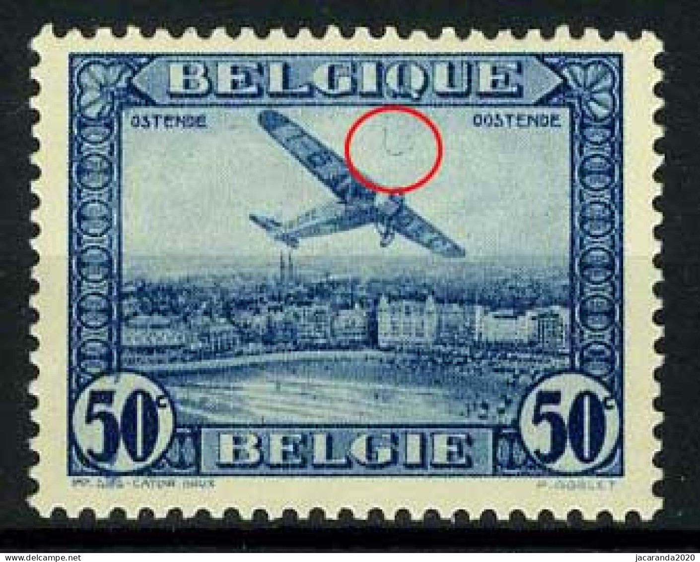 België PA1-Cu * - Luchtpost - Haartje Boven Vliegtuig - Altri & Non Classificati