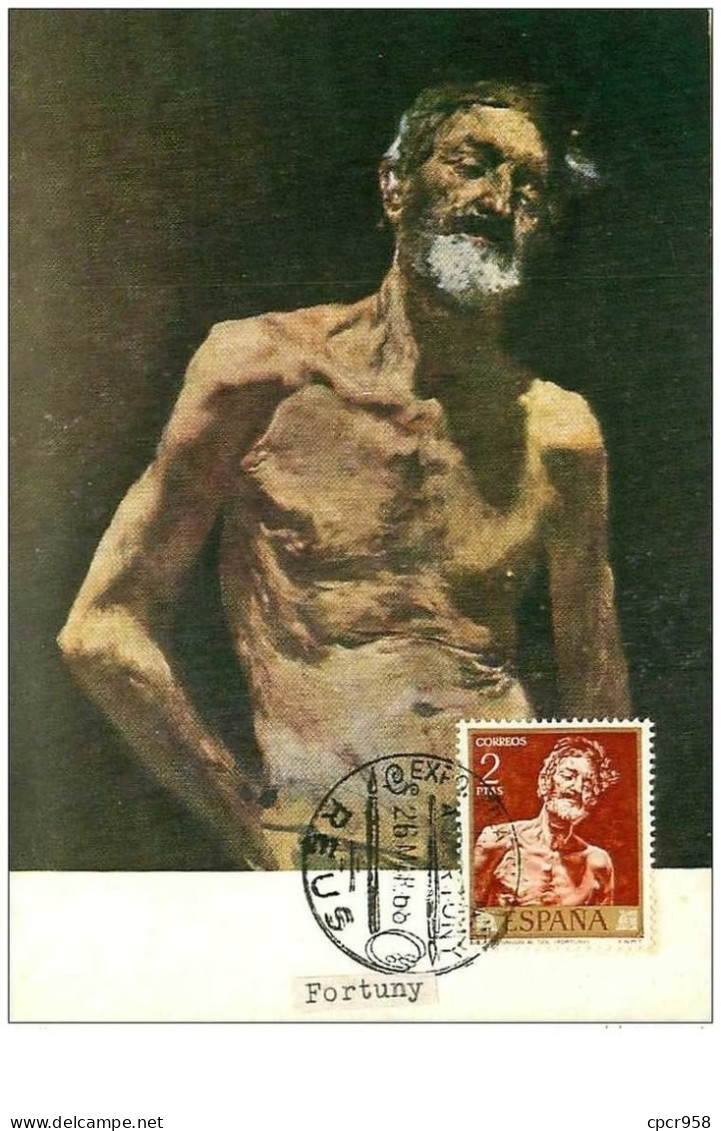 TIMBRES.CARTE MAX.n°9383.ESPAGNE.FORTUNY.1968 - Cartoline Maximum
