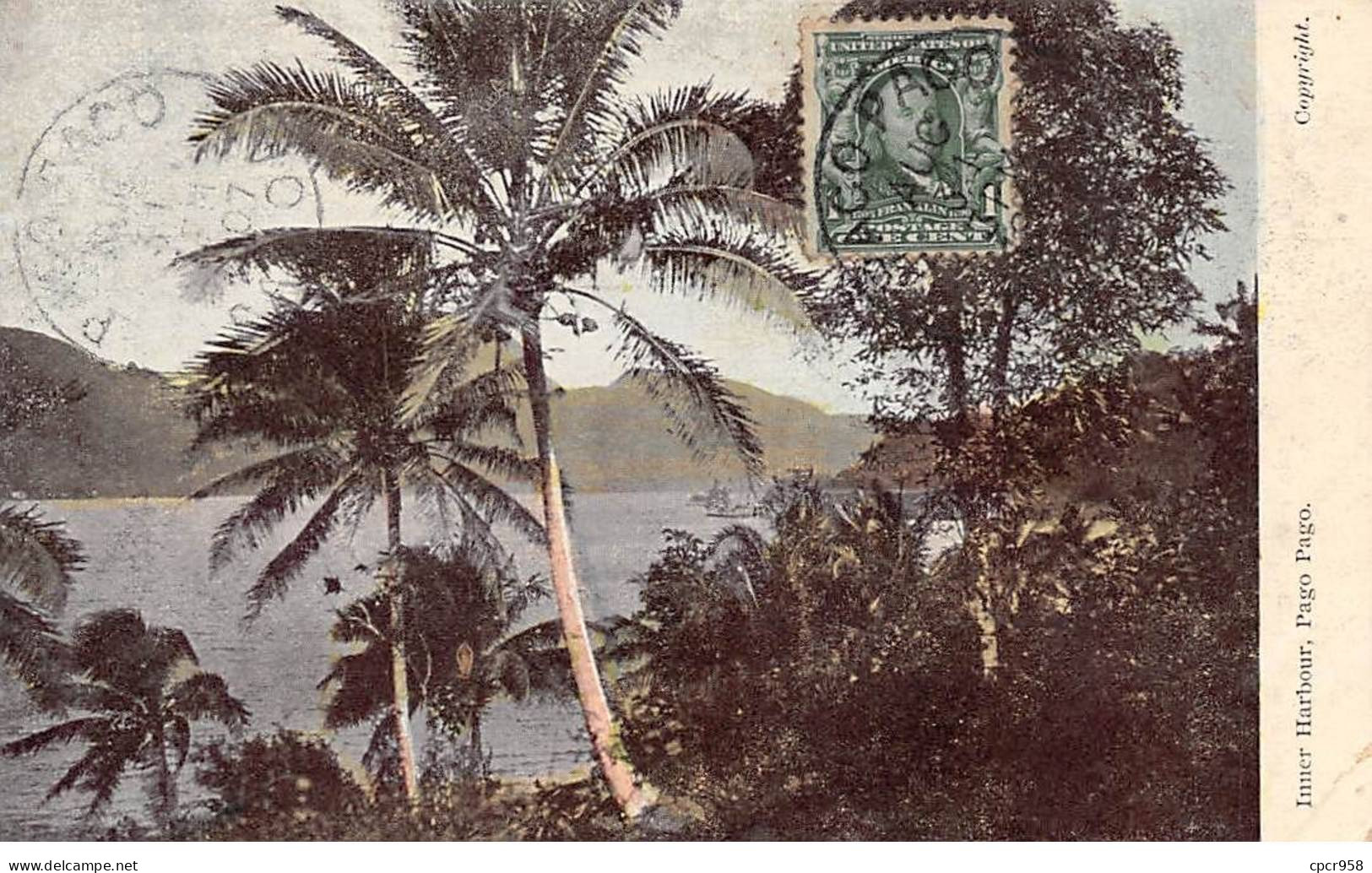 Samoa Américaine - N°78734 - Inner Harbour Pago Pago - Carte Avec Bel Affranchissement - Amerikanisch Samoa