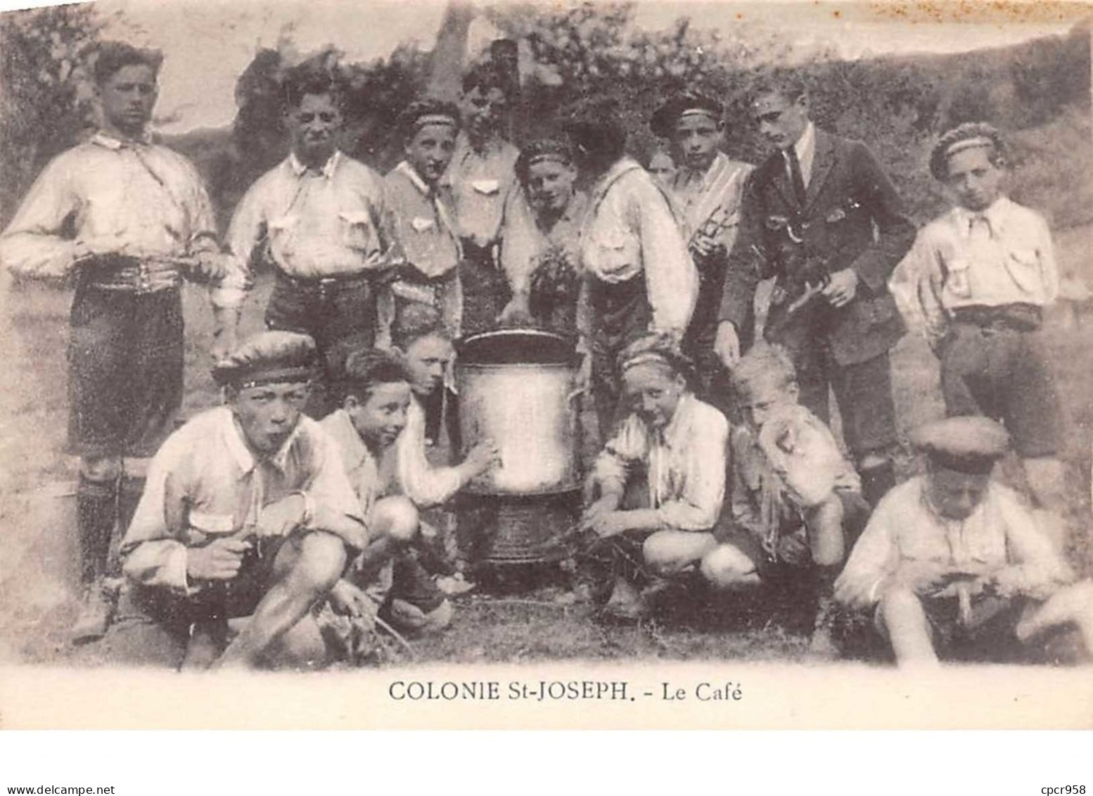 Scoutisme . N°100470 . Colonie Saint Joseph . La Café - Scouting