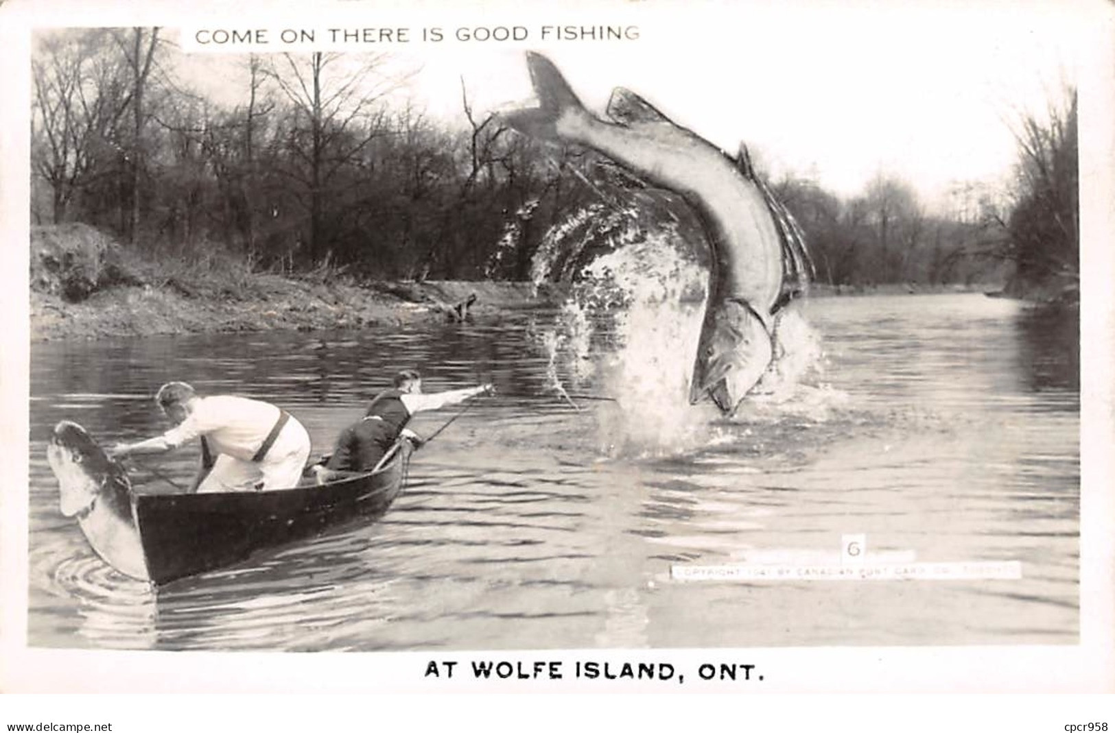 Sports - N°67108 - Pêche - Come On There Is Good Fishing - At Wolfe Island, Ont - Surréalisme Et Montage - Pêche