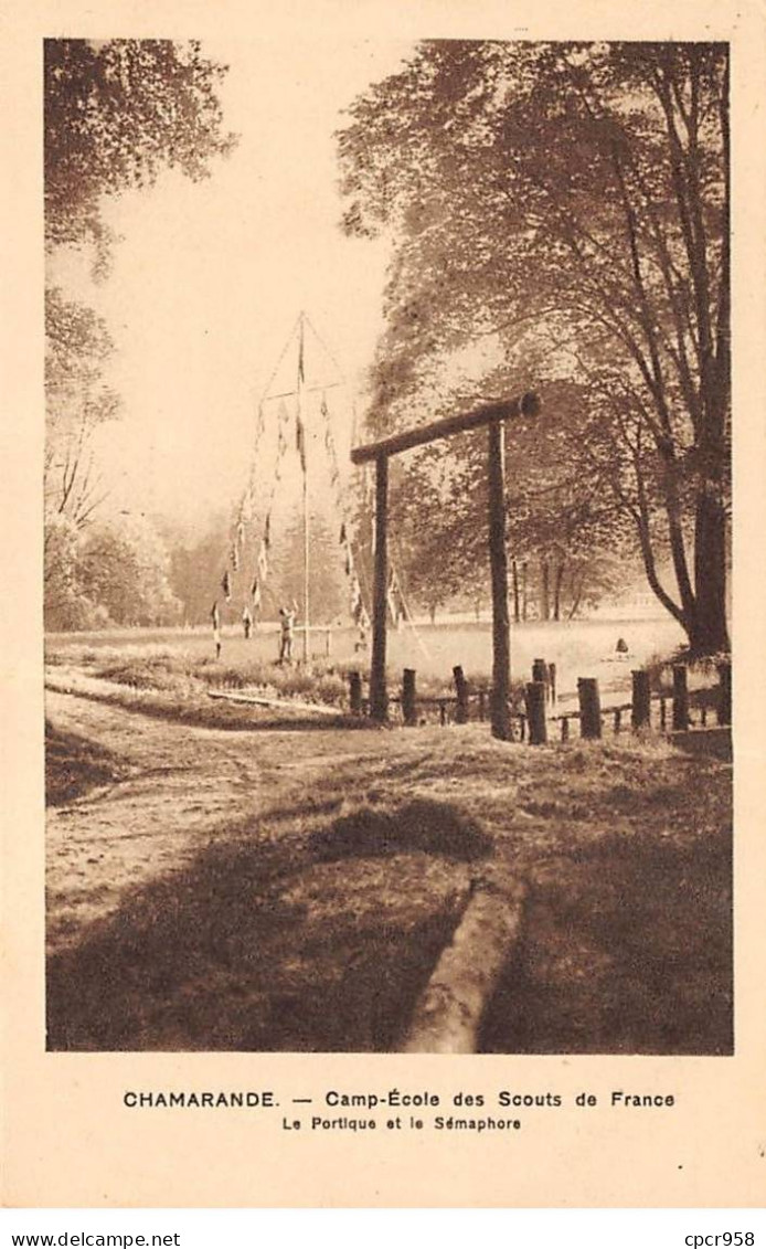 SCOUTISME - SAN36541 - Chamarande - Camp Ecole Des Scout De France - Le Portique Et Le Sémaphore - Scoutismo