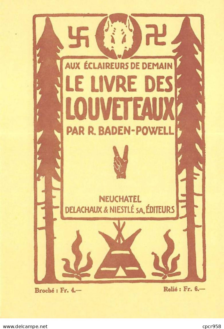 SCOUTISME - SAN36105 - 70 Ans Scoutisme Neufchâtelois -Couvertures Livres De Baden -Série V,(33-40), N°40- CPSM 15x10 Cm - Scoutismo