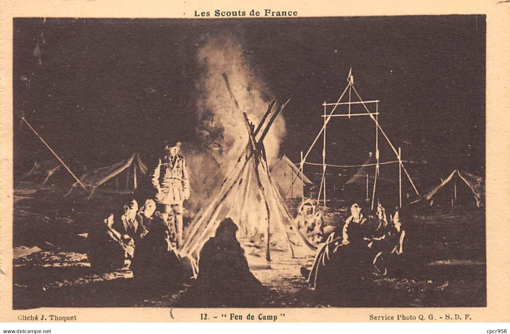 SCOUTISME - SAN36591 - Feu De Camp - Les Scouts De France - En L'état - Scoutisme