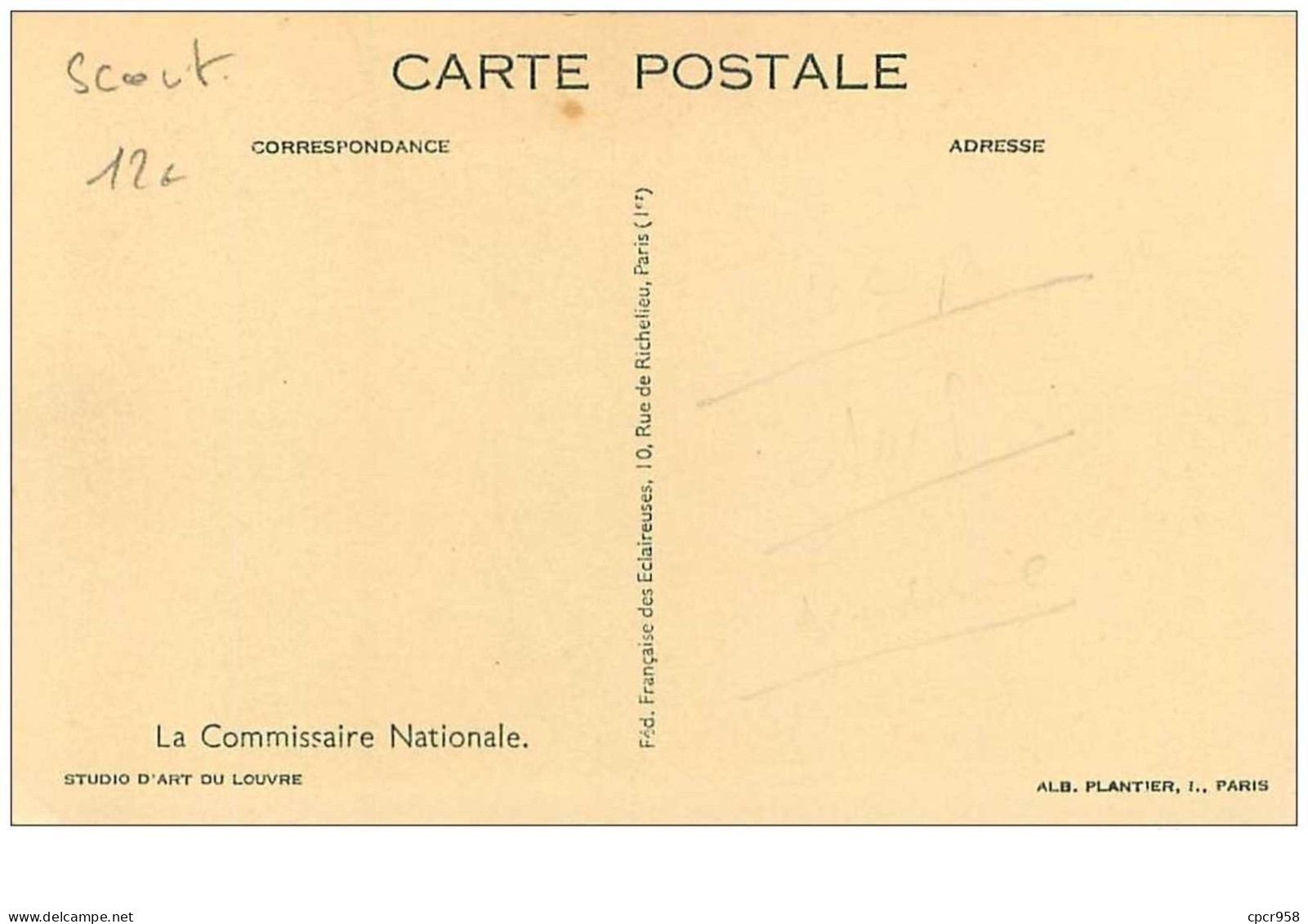 SCOUTISME.n°28163.LA COMMISSAIRE NATIONALE - Scoutisme