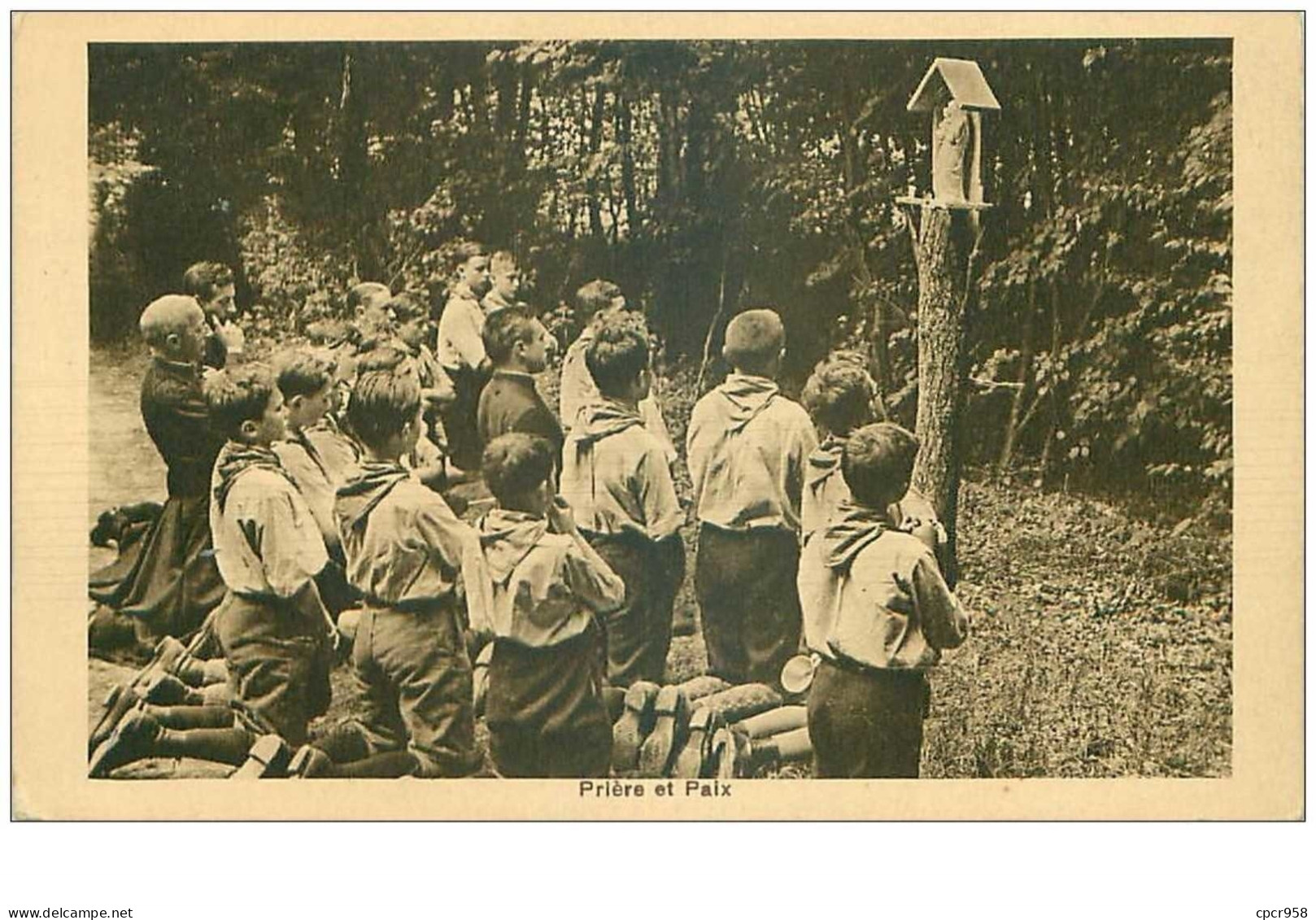 SCOUTISME.n°28200.PRIERE ET PAIX.COLONIE DE VACANCES "L'ESPERANCE".OFFEMONT - Pfadfinder-Bewegung