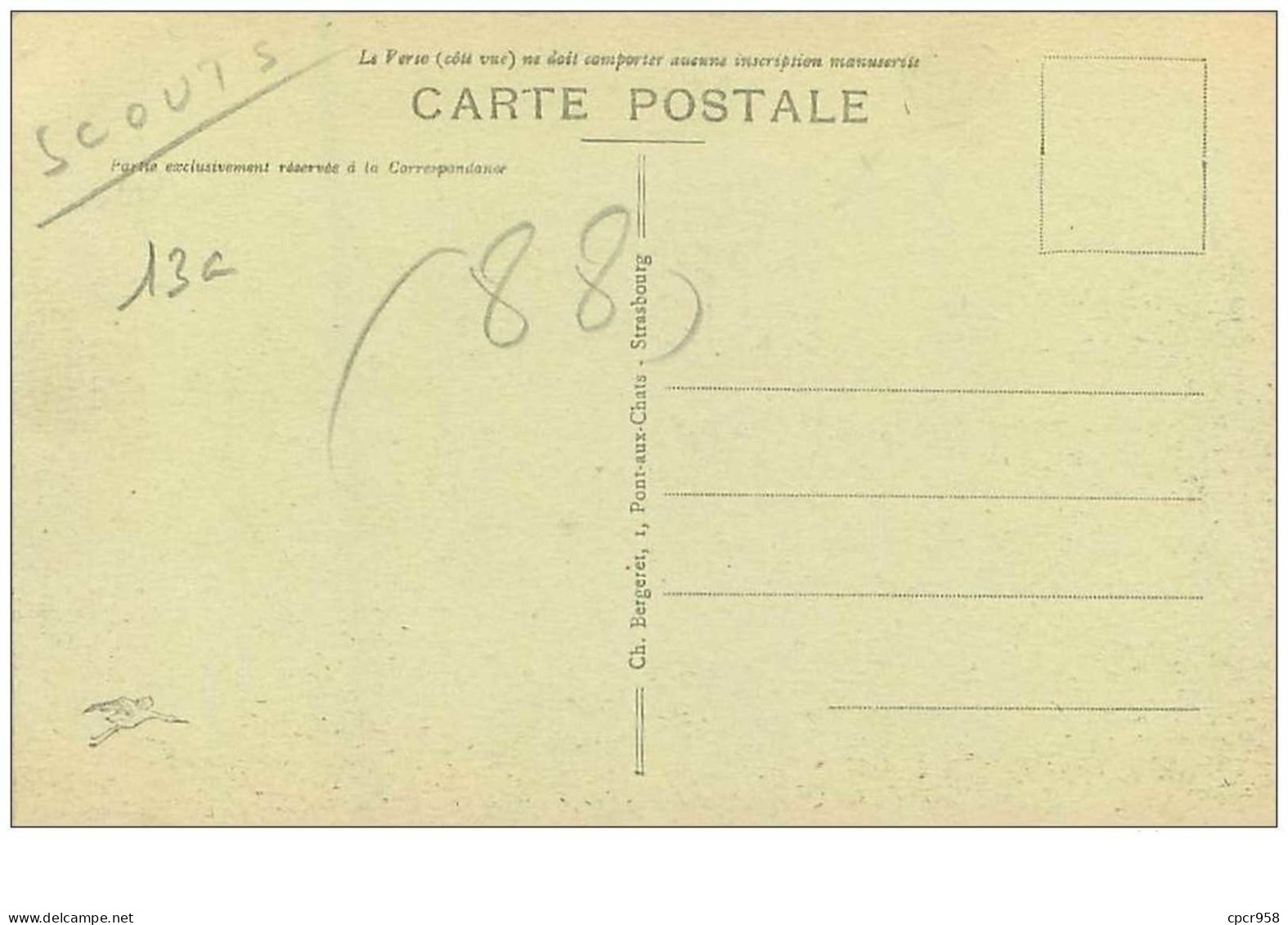 SCOUTISME.n°28198.VALLEE DES LACS DE RETOURNEMER ET DE LONGEMER - Pfadfinder-Bewegung