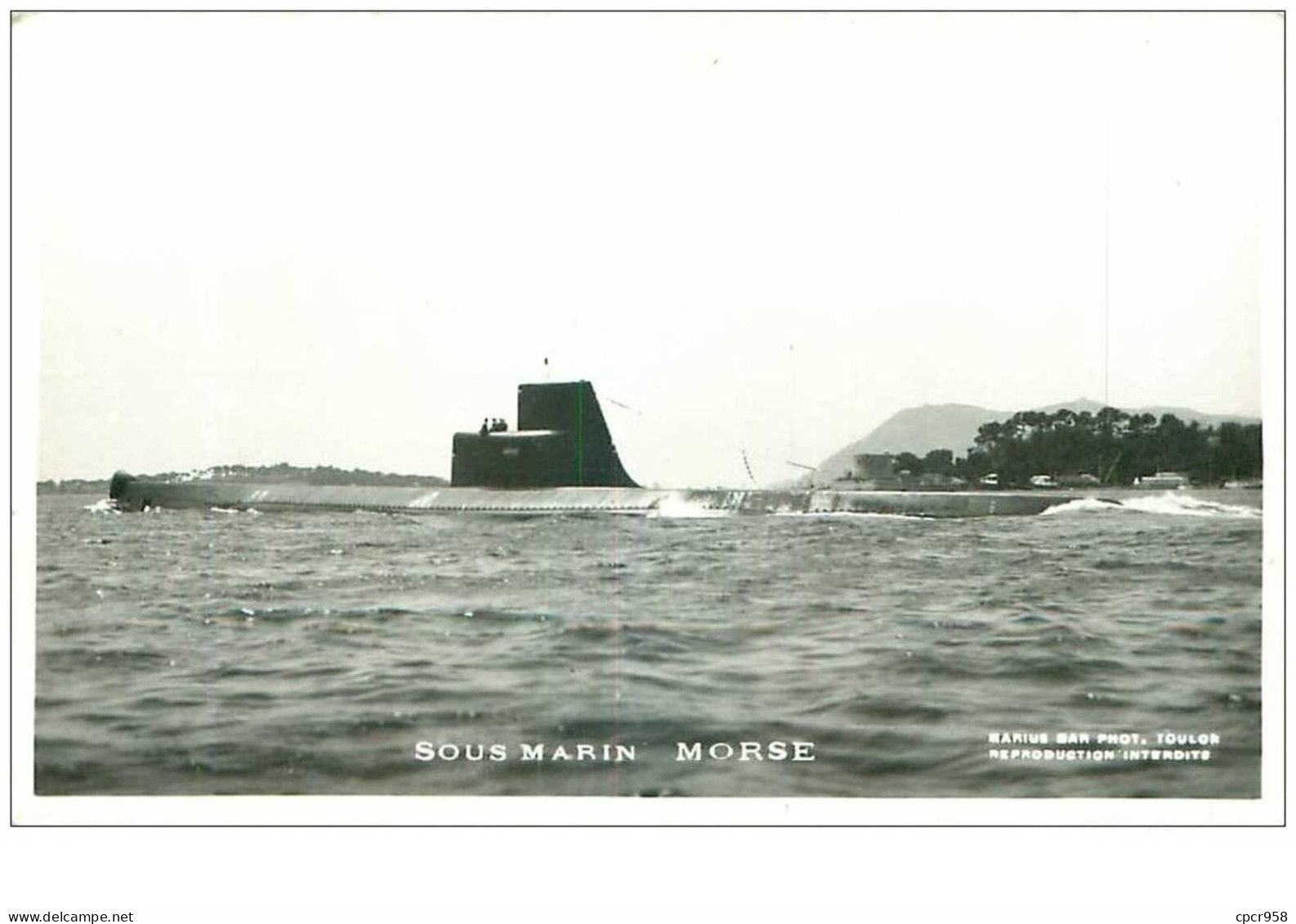 SOUS-MARINS.n°24823.PHOTO DE MARIUS BAR.MORSE - Submarines